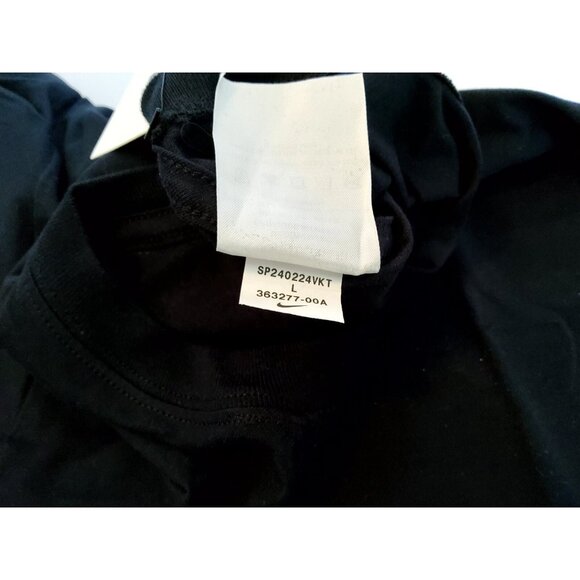 Nike Men's Black Signature "Just Do It" Logo Short Sleeve T-Shirt Size LARGE - Picture 4 of 7